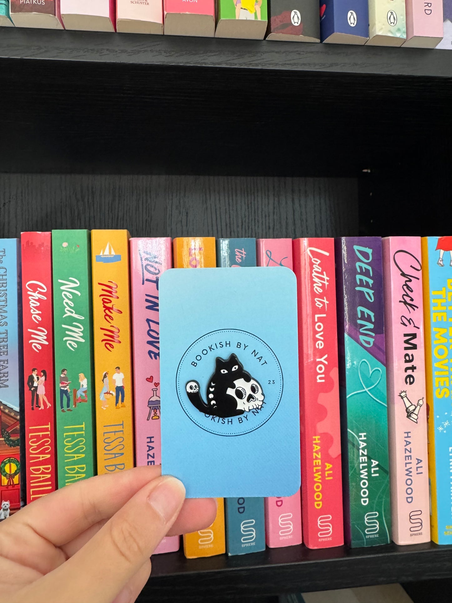 Black Cat and Skull pin